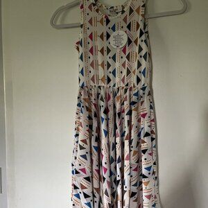 Dot Dot Smile Tank Dress Girls Size 7 Geometric Tank Dress NWT